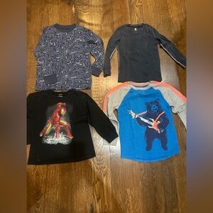 Boys size 6 long sleeve shirts.